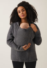 Boob Wool Hoodie Babycove Dark Grey Melange - Image 4