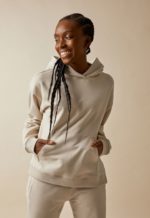 Boob BFF boxy hoodie putty