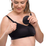 Carriwell washable cotton breastpads black