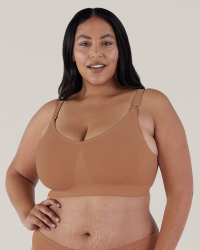 Bravado Silk Seamless nursing bra Cinnamon gjafahaldari