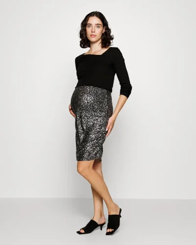 Mamalicious Emmelin Foil Skirt