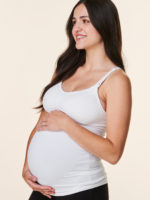 Bravado meðgöngu-gjafahlýrabolur hvítur