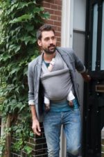 Babylonia tricot slen organic burðarsjal dark grey - Image 5