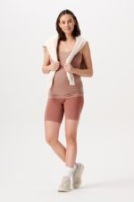 Noppies Nais Seamless Rib Biker Shorts Burlwood - Image 3