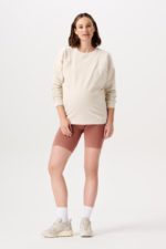 Noppies Nais Seamless Rib Biker Shorts Burlwood