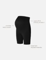 Noppies Nais Seamless Rib Biker Shorts Black - Image 4