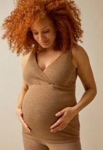 Boob Ribbed merino wool nursing tank top