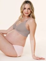 Bravado V-Neck Maternity and Nursing Bra Sand - Image 5