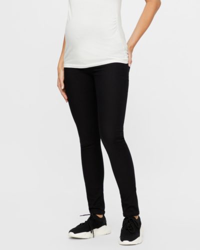Mamalicious Juliane black slim pants