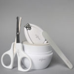 Difrax barna-naglasett í öskju - hvítt