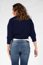 Love2Wait Knit Cropped Navy - Image 3