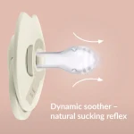 Difrax Dynamic Snuð Prime 0-6 mánaða 2 í boxi - Nude/Blush - Image 4