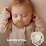 Difrax Dynamic Snuð Prime 0-6 mánaða 2 í boxi - Nude/Blush - Image 7