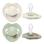 Difrax Dynamic Snuð Prime 0-6 mánaða 2 í boxi - Coconut/Pistachio - Image 2