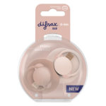 Difrax Dynamic Snuð Prime 0-6 mánaða 2 í boxi - Nude/Blush - Image 9