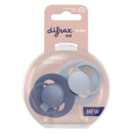 Difrax Dynamic Snuð Prime 0-6 mánaða 2 í boxi - Baby blue/Blue - Image 9