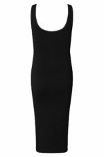 Noemi rib kjóll svartur - Image 5