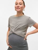 CROPPED Mamalicious FIT ROUND NECK TOP
