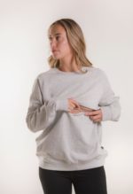 Boob Thermal Nursing Sweatshirt Grey Melange - Image 4
