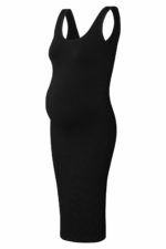 Noemi rib kjóll svartur - Image 4