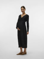 Mamalicious Angia Tess L/S Midi Dress