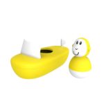 Matchstick Monkey Bathtime Boat Set-yellow - Image 2