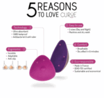 Curve fjölnota brjóstagjafainnlegg 2 stk. í pakka - Image 4