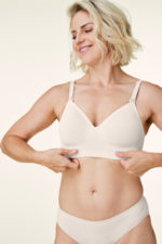 Bravado Plunge nursing bra antique white II
