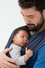 Babylonia tricot slen organic burðarsjal moon mist grey - Image 3