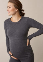 Boob Merino Wool l/s top dark grey melange