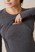 Boob Merino Wool l/s top dark grey melange - Image 6
