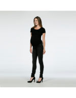 Love2Wait Jeans Sophia Charcoal - svartar "gráþvegnar" meðgöngugallabuxur - Image 2