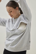 Boob Thermal Nursing Sweatshirt Grey Melange - Image 3