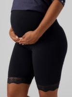 Mamalicious Emma Jersey Lace Shorts 2Pack