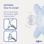 Difrax natural snuð 0-6 mánaða sílikon 2 stk. - Image 5